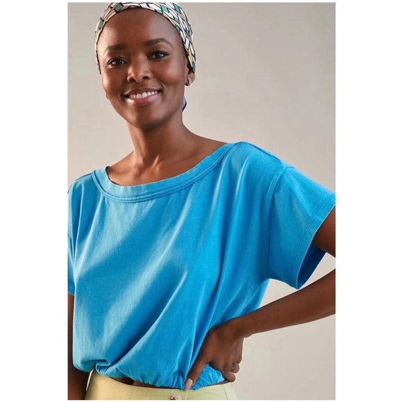 Anthropologie Pilcro Open-Back Bubble Top NWT Size XL - Picture 3 of 16